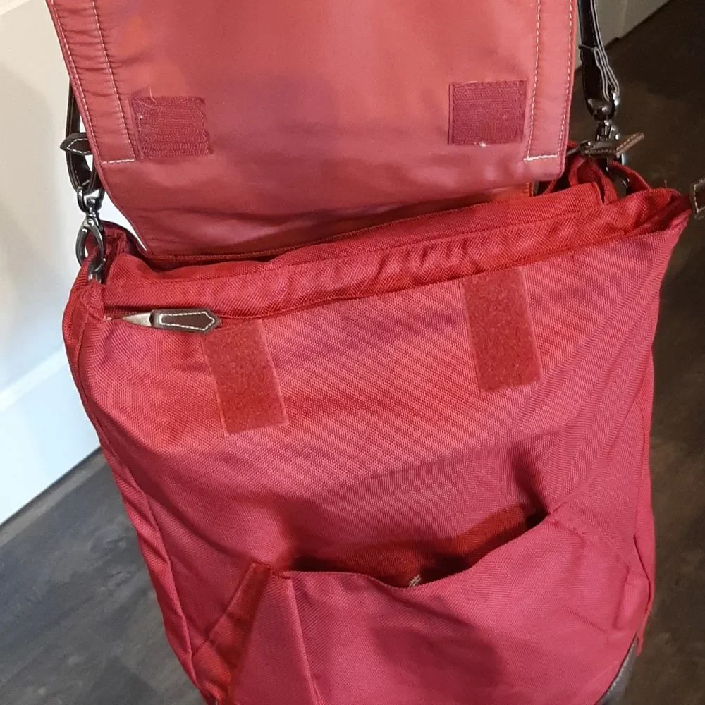 Korbie Red Diaper Bag